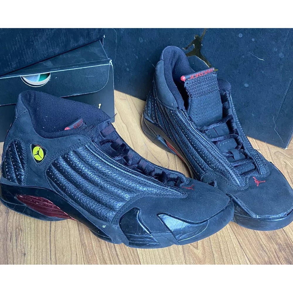 Jordan Air Jordan 14 Retro Mens 10 Black Last Shot Sneaker 487471-003